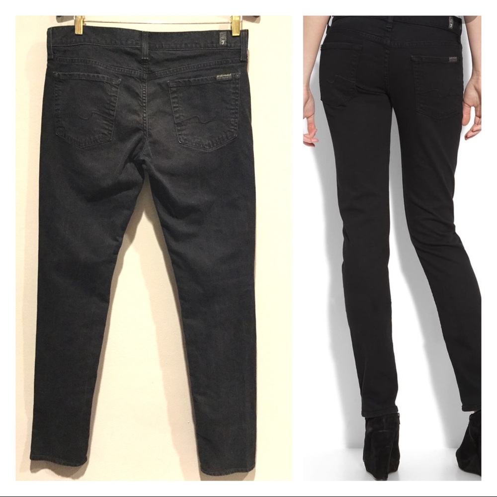 7 FOR ALL MANKIND Skinny Stretch Jeans Sz 30